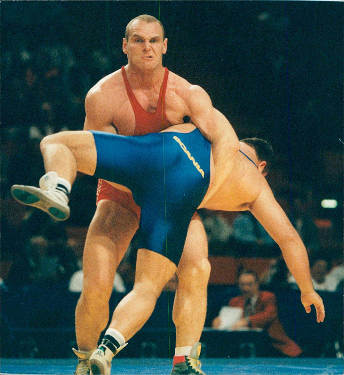 Советский спортсмен борец чемпион. Карелин 1996.